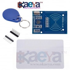 OkaeYa RC522 RFID 13.56MHz RFID Reader Writer Mifare Sensor RF Module + Card + Keyfob